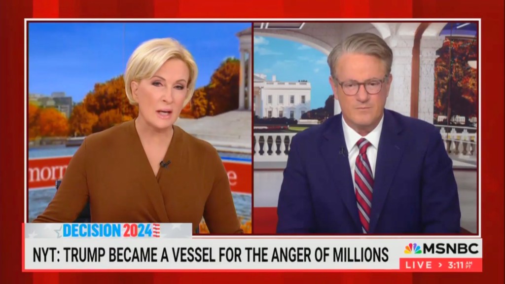 Morning Joe host Mika Brzezinski and Joe Scarborough discuss Trump's win on MSNBC.